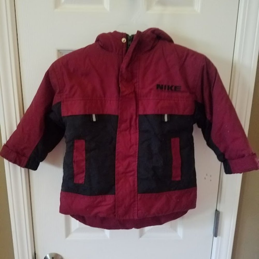 NIKE Coat Boys Small 4 Hood Zip front